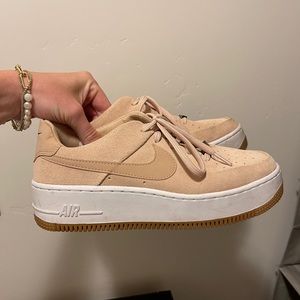 Peach Suede Nike Airforce 1